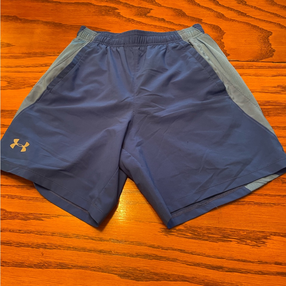 Under Armour Blue and Gray Athletic Shorts
